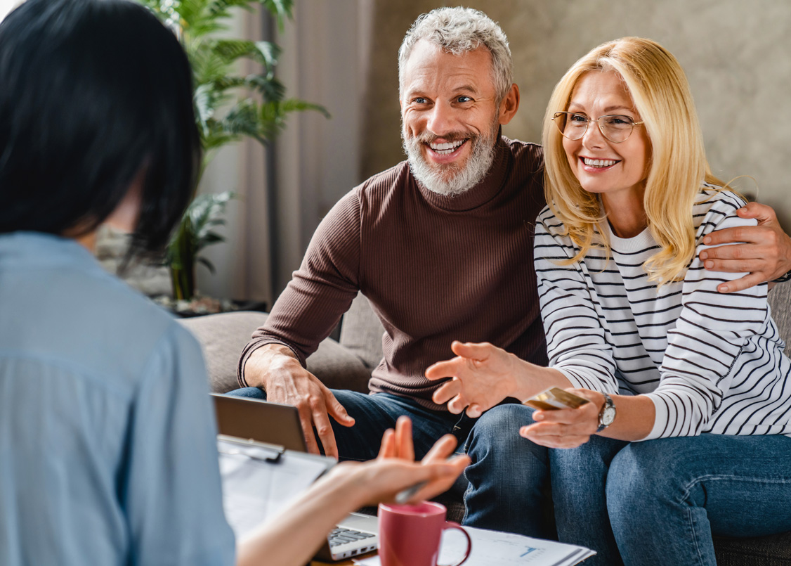 Logic Partners team reviewing a client's investment strategy